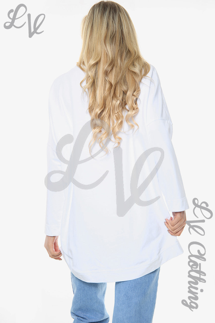 Ladies Be Kind Sweatshirt Top White Unit Price £14.99