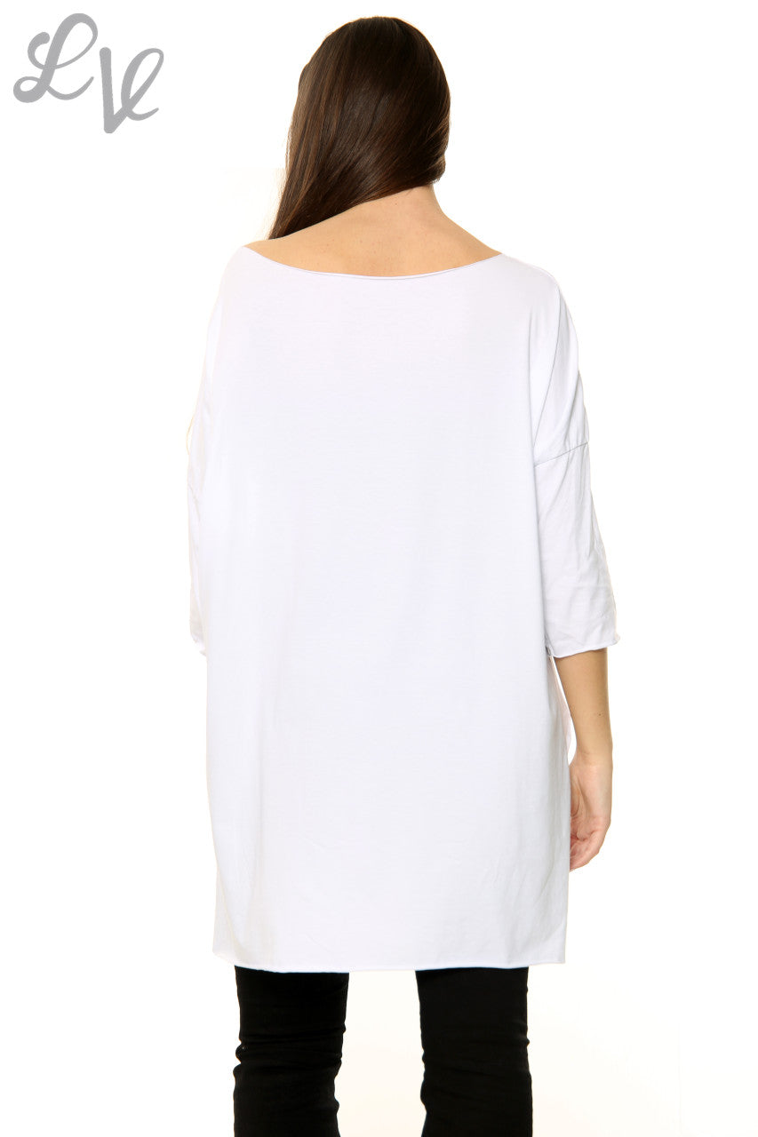 Dames 'We Love Karl' Top met folieprint Wit Prijs per stuk WAS €5,99 NU €2,99