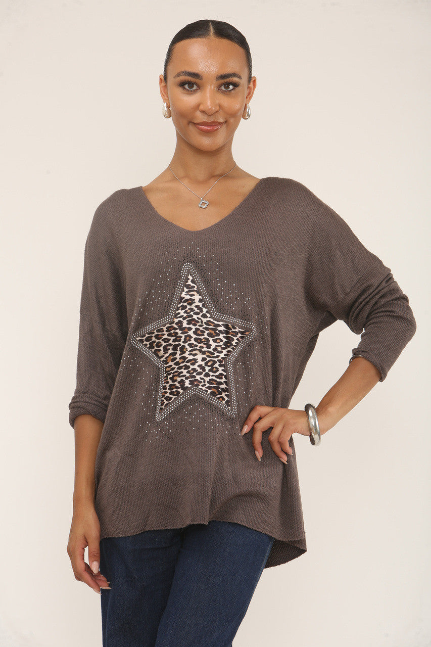DIAMANTE LUIPAARD STER TRUI - BRUIN