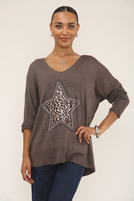 DIAMANTE LUIPAARD STER TRUI - BRUIN