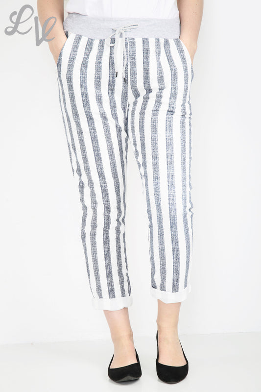 Dames Nautische Print Joggingbroek Jeans - Prijs per stuk €6,99