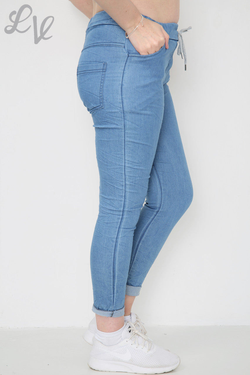 Damesjeans Look Magic Broek Lichtblauw Stuksprijs £ 9,99