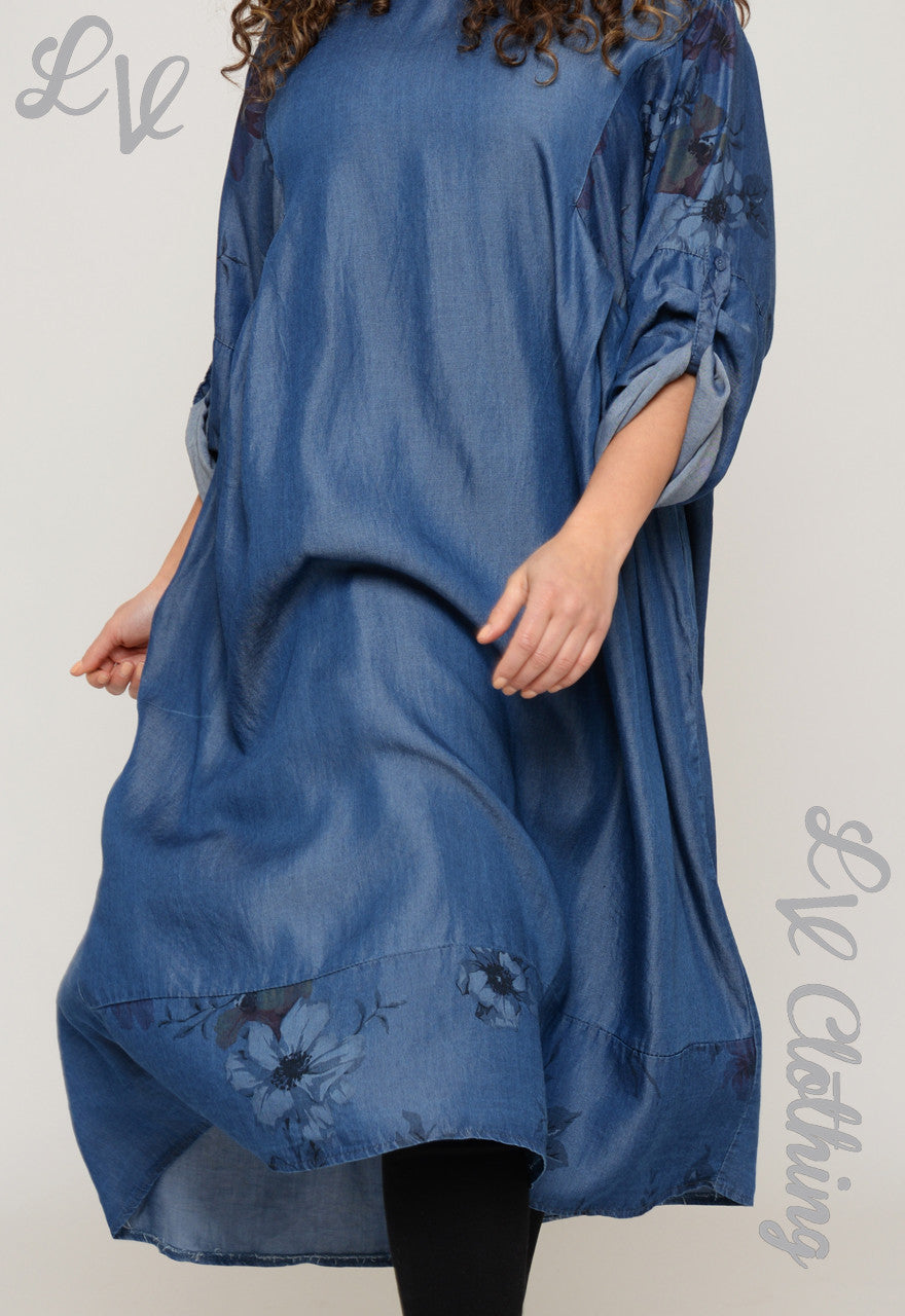 Ladies Floral Panel Smock Dress £17.99