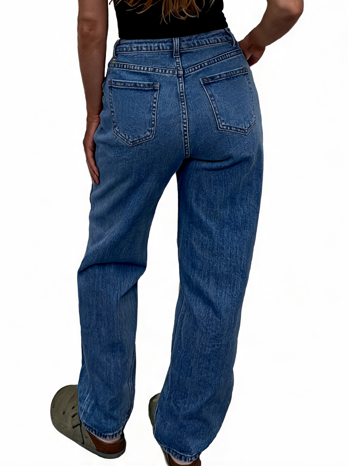 Tie-Waist Raw Hem Wide Leg Belted Jeans