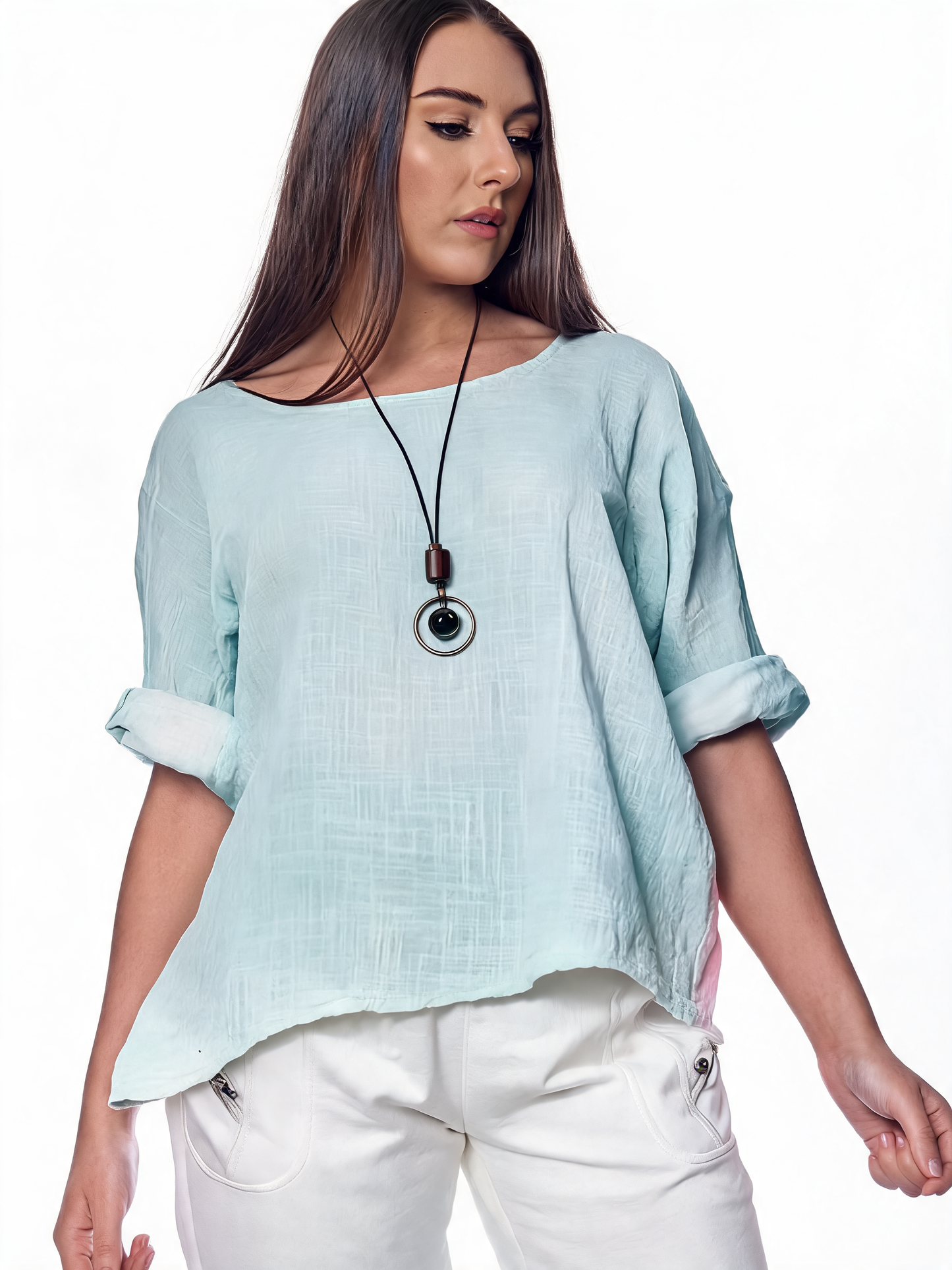 Ladies Plain Simple Top - Mint