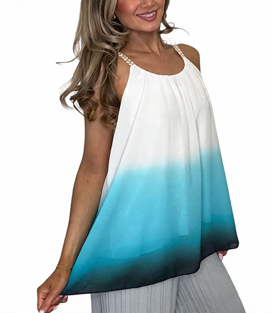 Azure Bloom Verfraaide Gelaagde Smockjurk - Roze