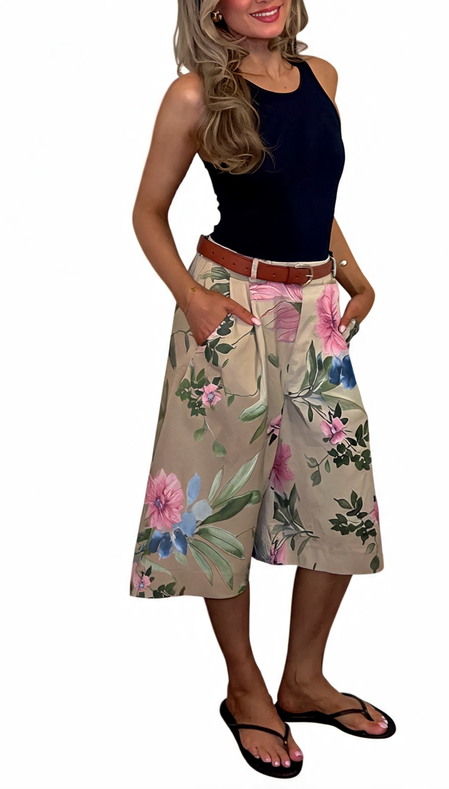 Azure Bloom Verfraaide Gelaagde Smockjurk - Roze