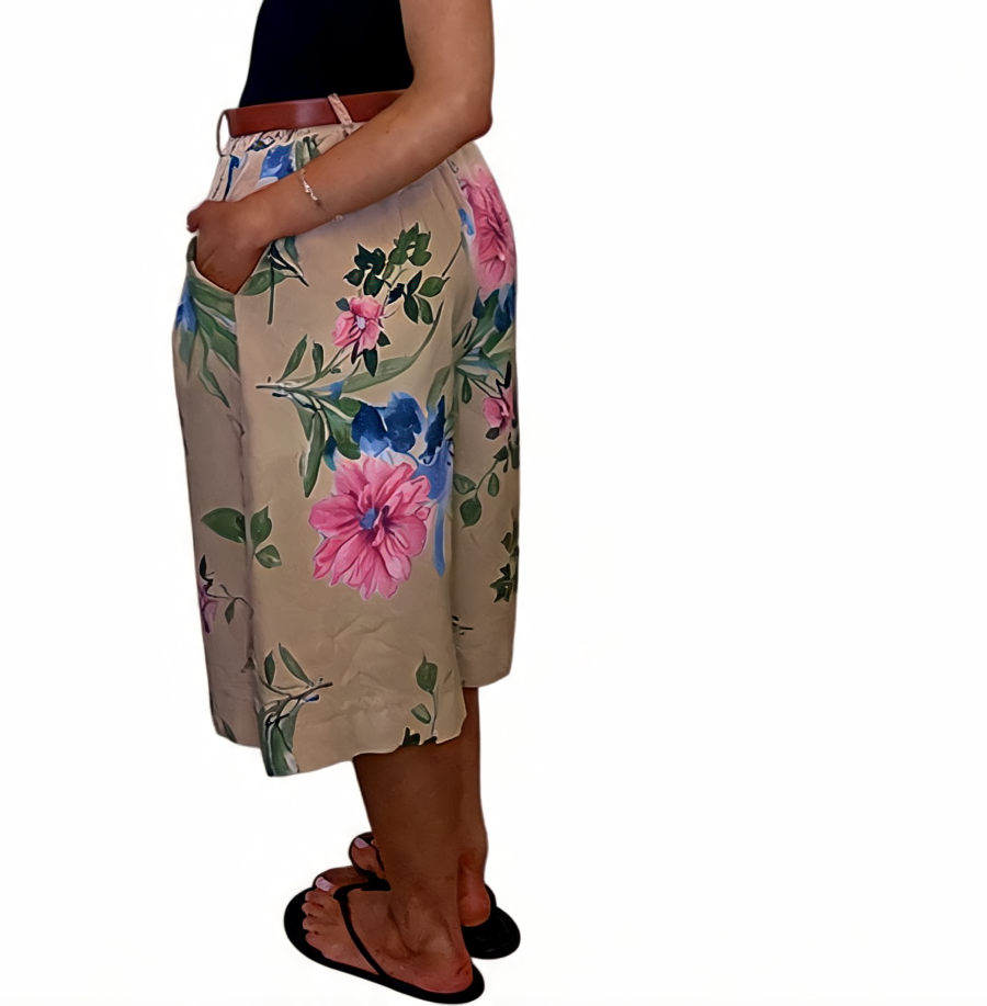 Azure Bloom Verfraaide Gelaagde Smockjurk - Roze