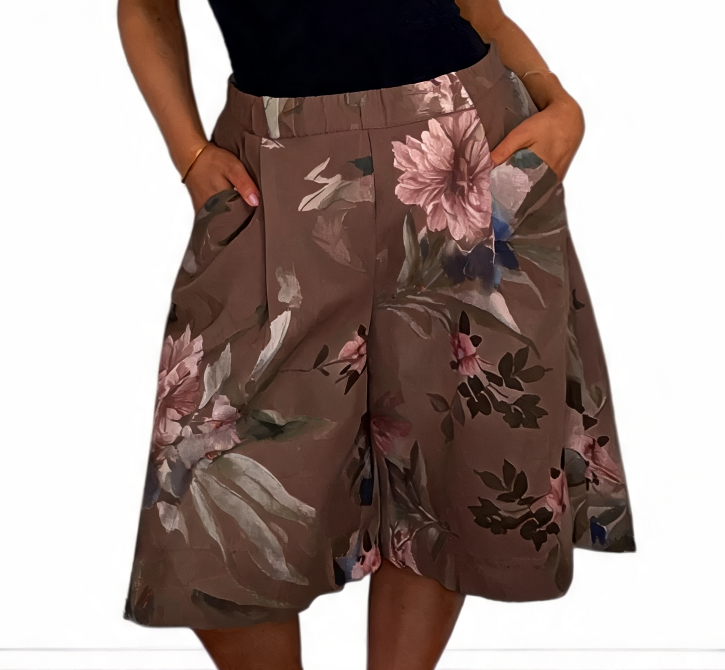 Azure Bloom Verfraaide Gelaagde Smockjurk - Roze