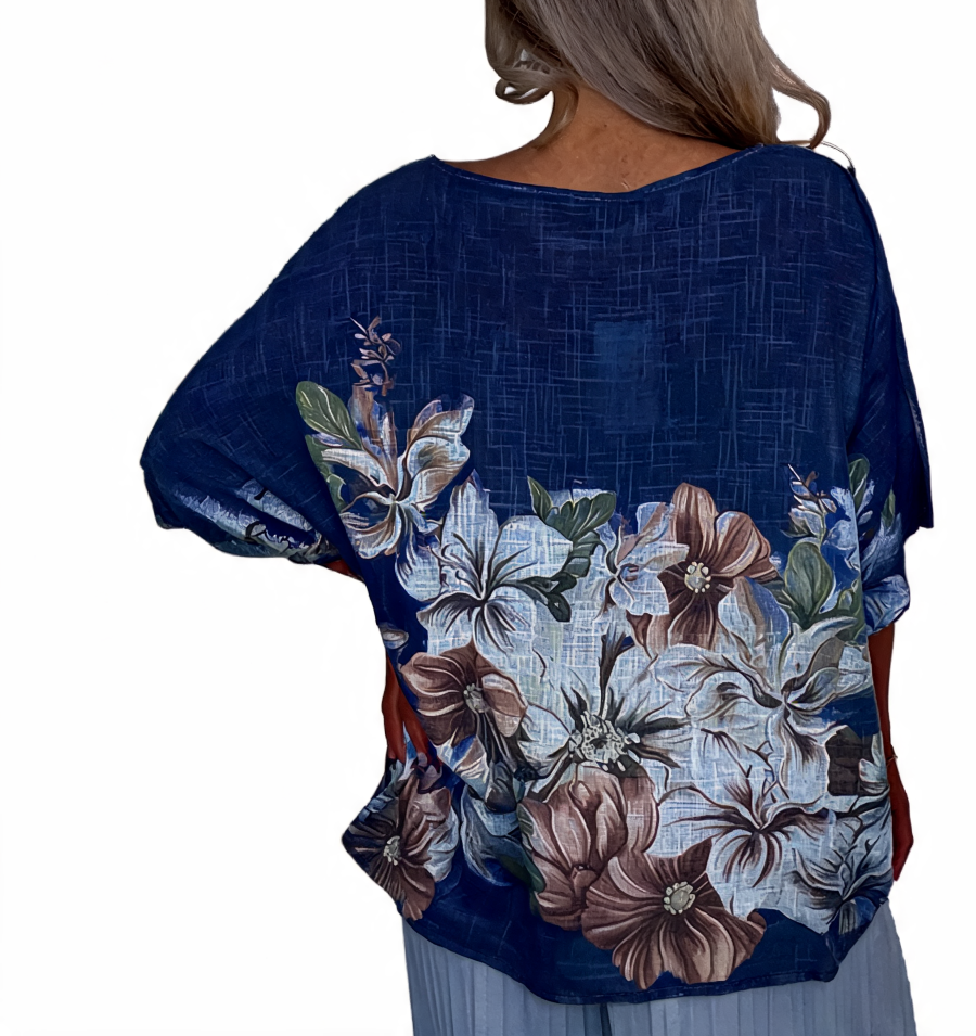 Azure Bloom Verfraaide Gelaagde Smockjurk - Roze