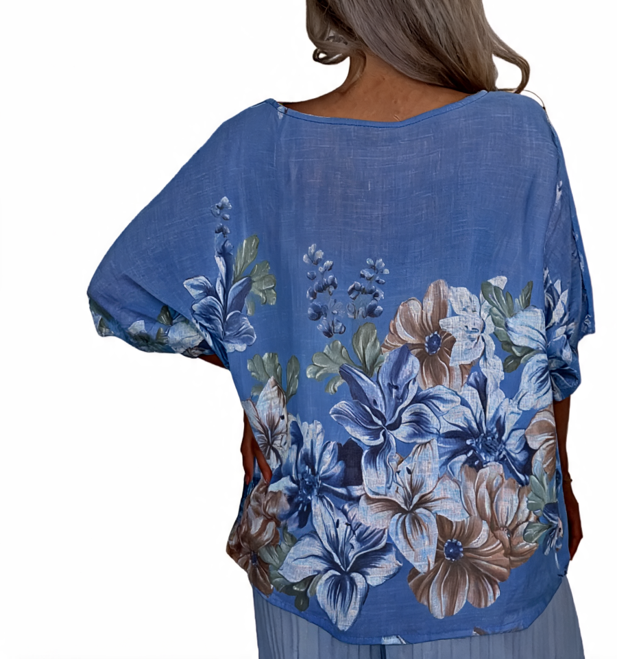 Azure Bloom Verfraaide Gelaagde Smockjurk - Roze