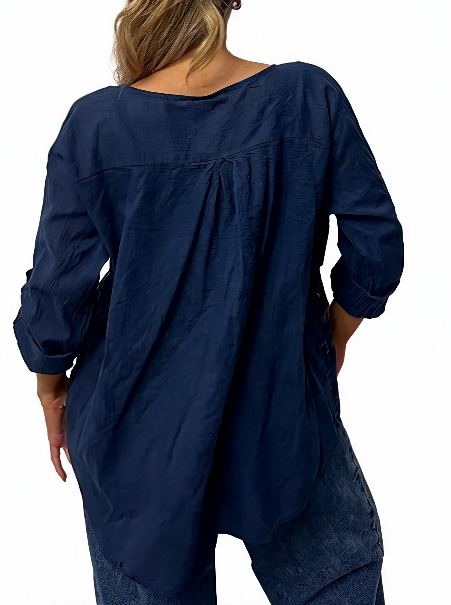 Floral Embroidered Button-Up Blouse
