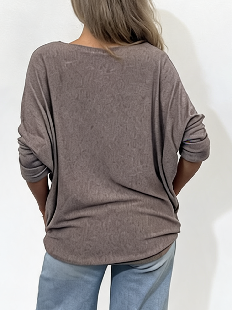 Leopard Print Bow Graphic Relaxed Batwing Sleeve Tee with Feather and Bead Detail