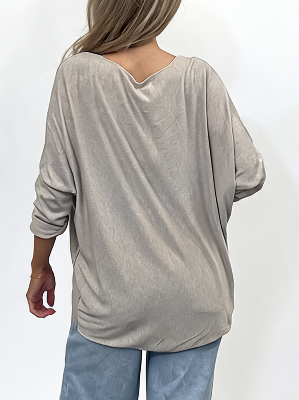 Leopard Print Bow Graphic Relaxed Batwing Sleeve Tee with Feather and Bead Detail