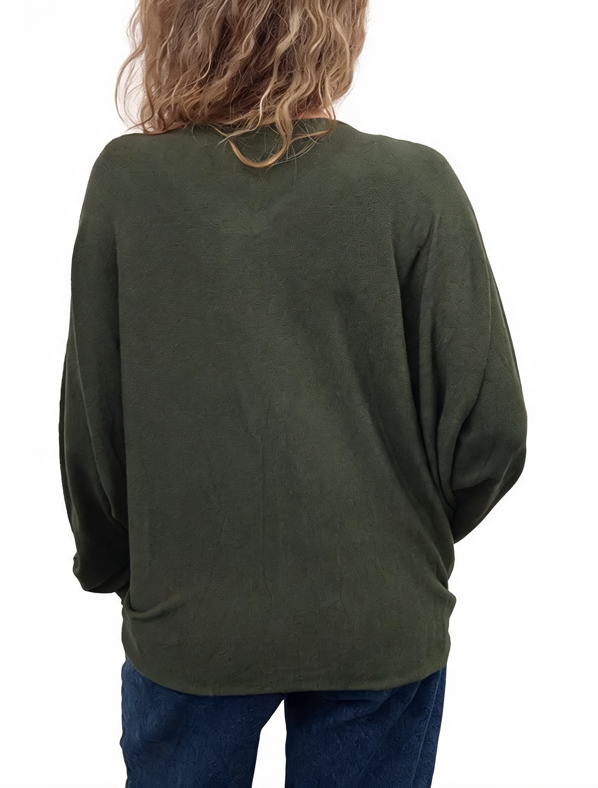 Oversized Sparkle Heart V-Neck Relaxed Fit Lightweight Knit Jumper