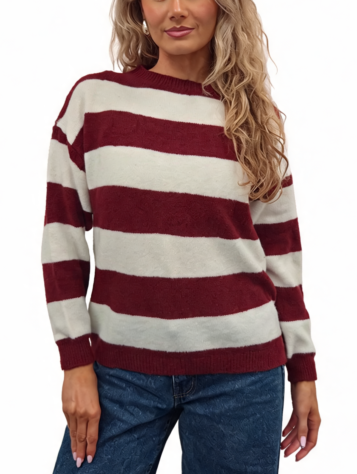 Wide Stripe Knit Jumper