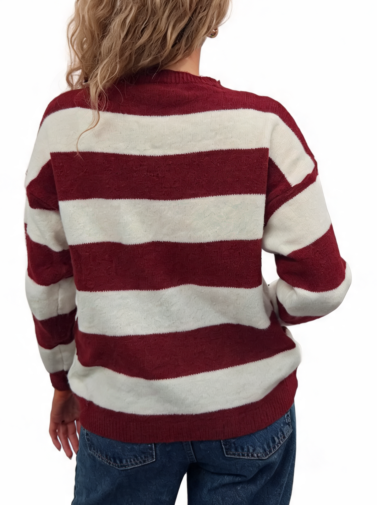 Wide Stripe Knit Jumper