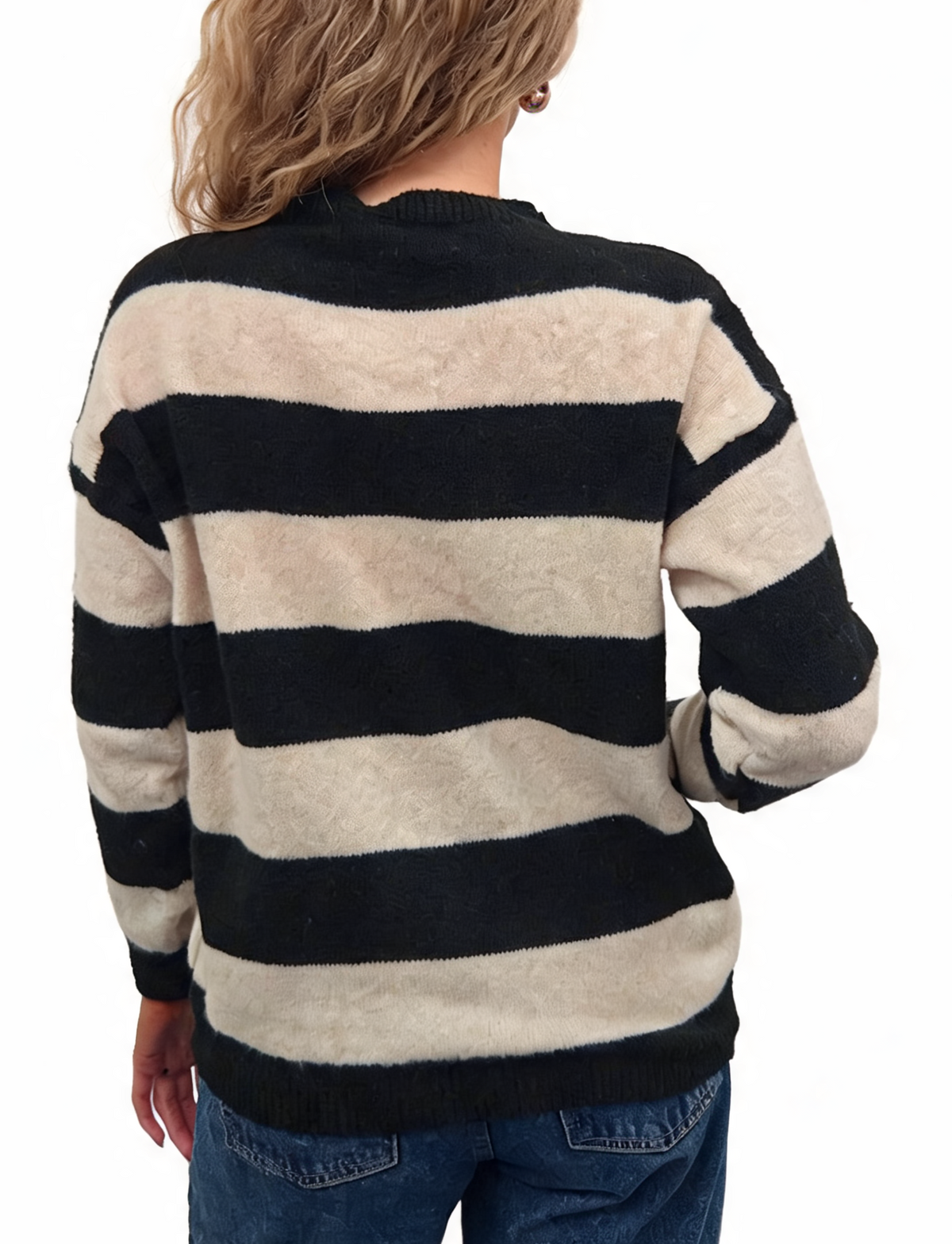 Wide Stripe Knit Jumper