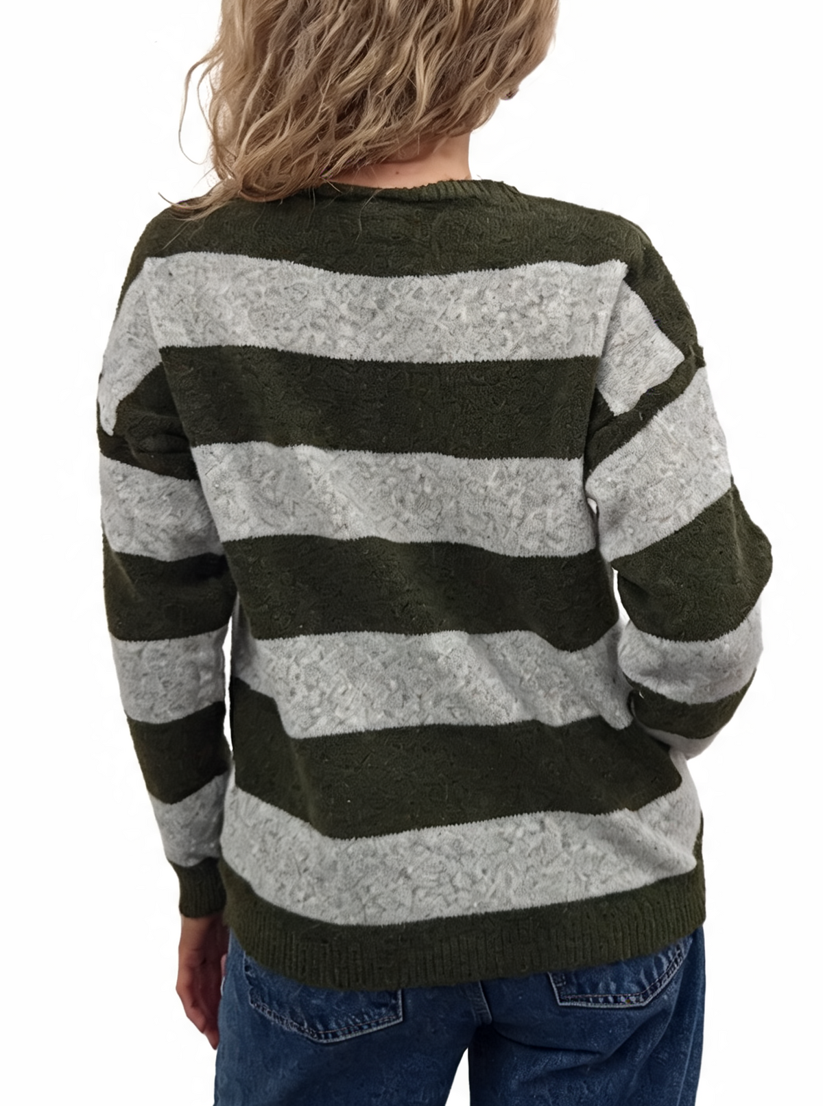 Wide Stripe Knit Jumper