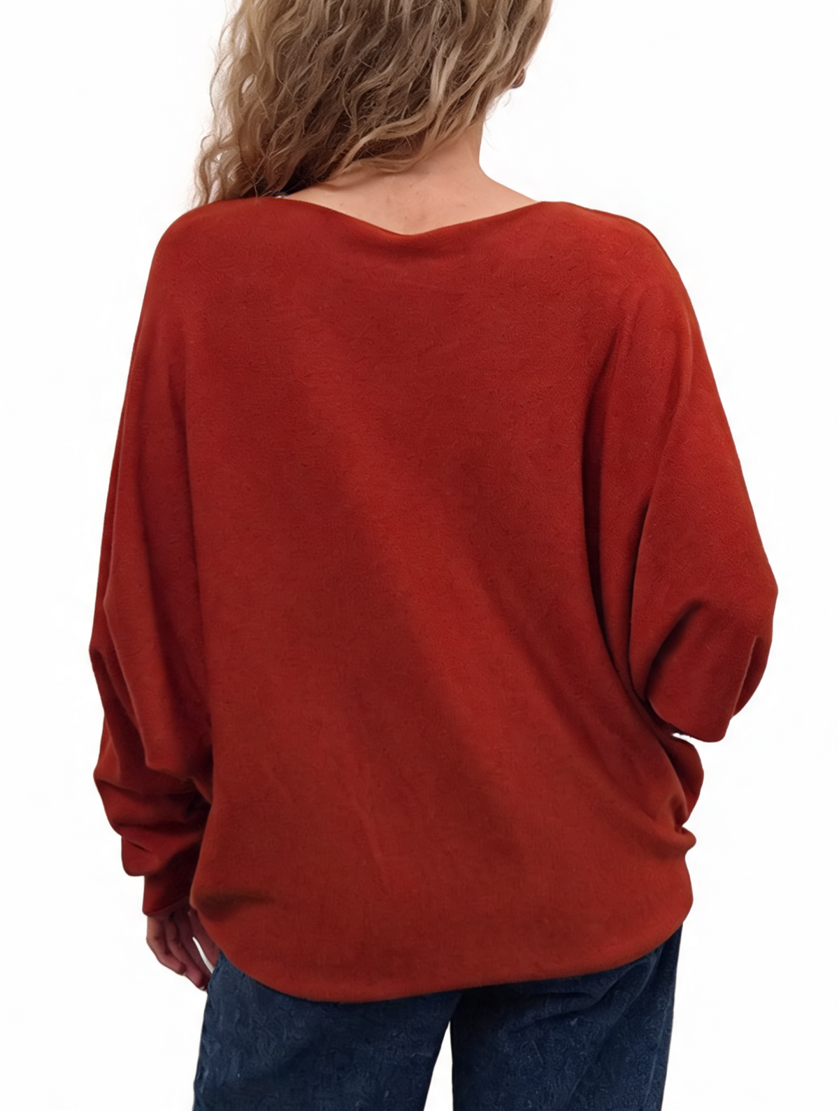 Oversized Sparkle Heart V-Neck Relaxed Fit Lightweight Knit Jumper