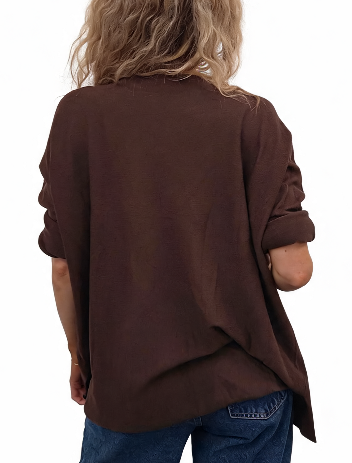 Oversized Crystal & Pearl Embellished Boat Neck with Abstract Line Art Design and Side Splits Jumper