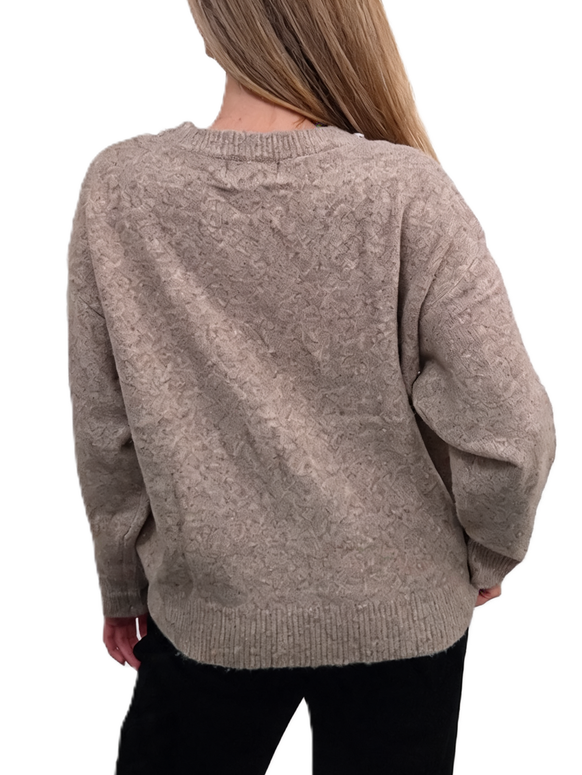 Diamante Embellished Soft Knit Drop Shoulder Sparkle Sweater