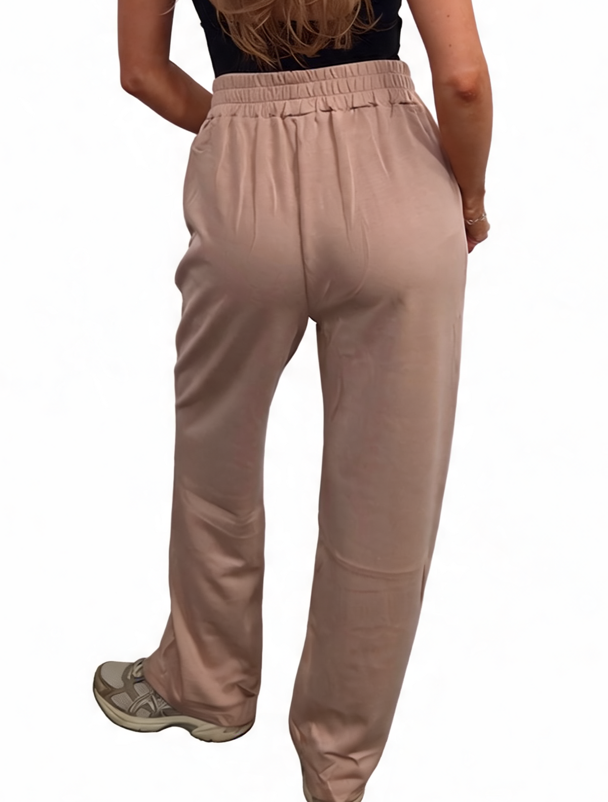 Elasticated Waist Relaxed Straight Leg Jersey Joggers