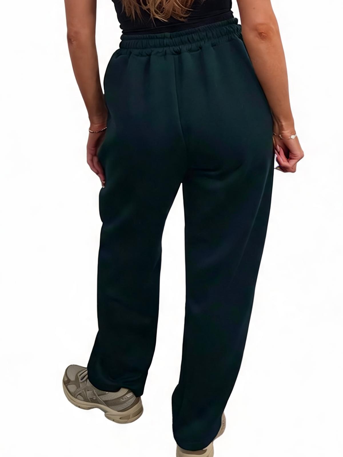 Relaxed Straight Leg Drawstring Elasticated Waist Sweatpants