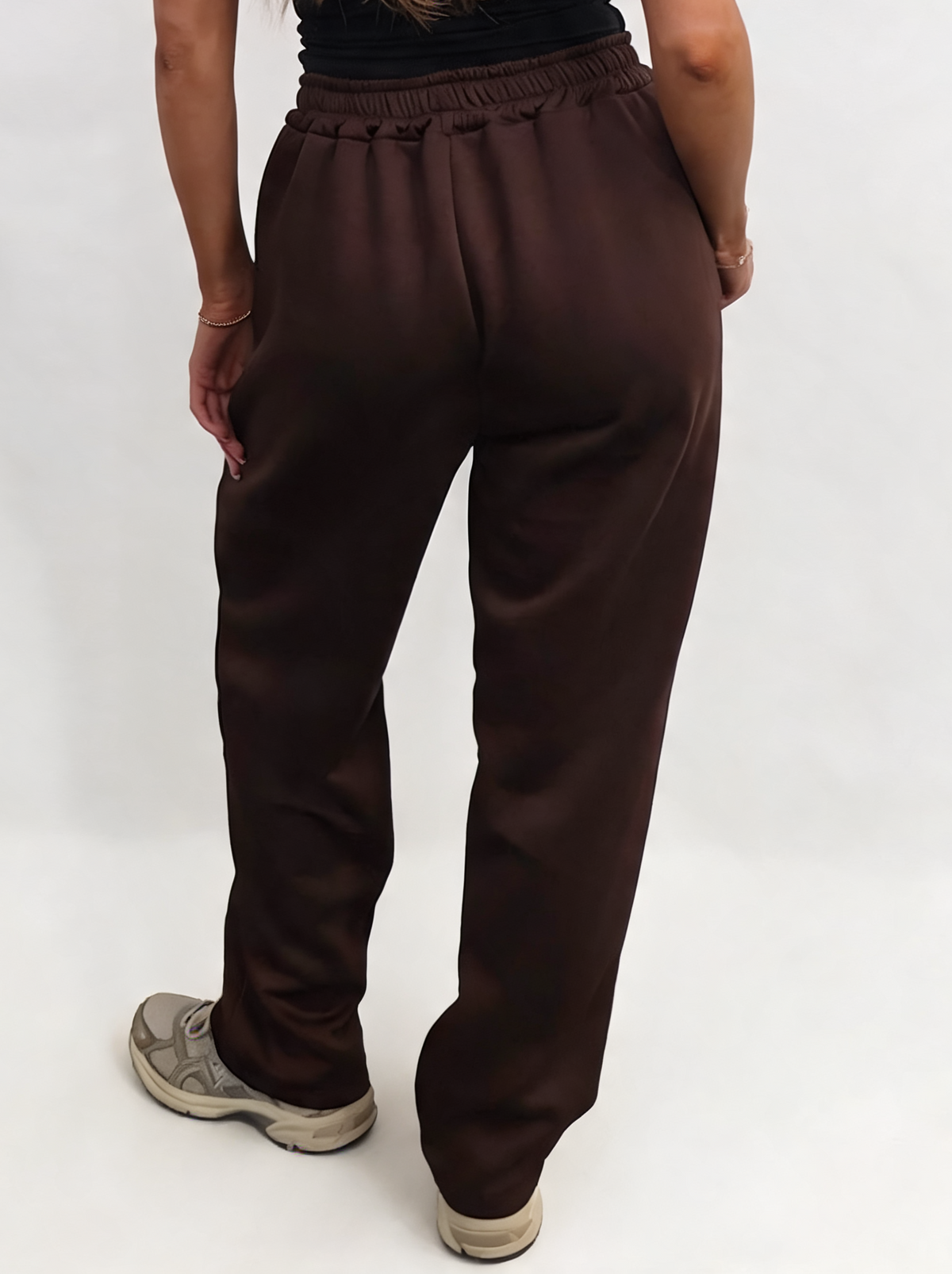 Relaxed Straight Leg Drawstring Elasticated Waist Sweatpants