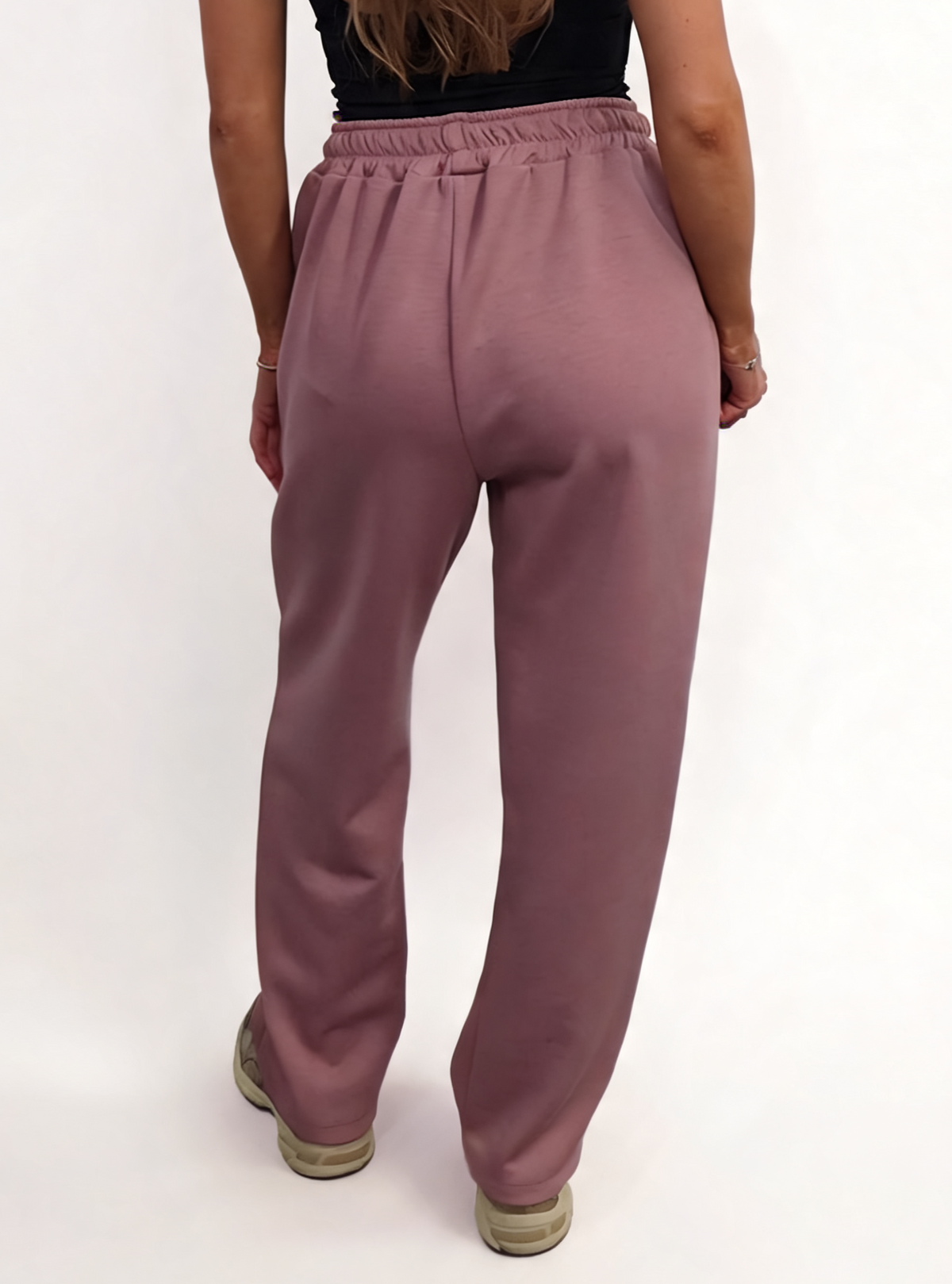 Relaxed Straight Leg Drawstring Elasticated Waist Sweatpants