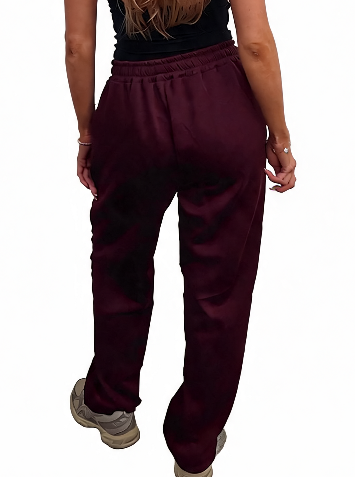 Relaxed Straight Leg Drawstring Elasticated Waist Sweatpants