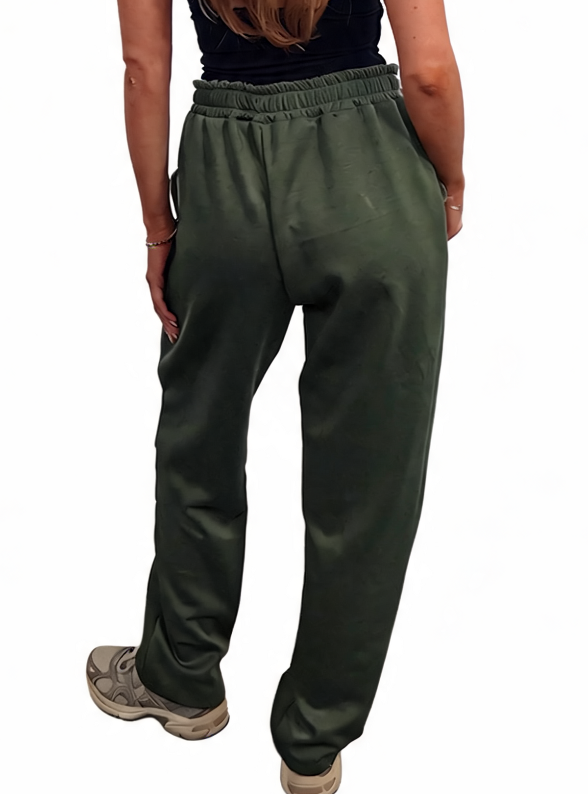 Relaxed Straight Leg Drawstring Elasticated Waist Sweatpants