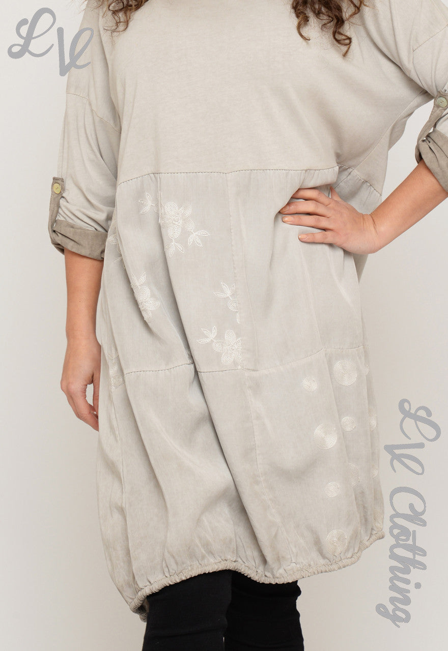 Ladies High Waist Drawstring Smock Dress £17.99